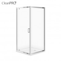 Кутова душова кабіна Cersanit Arteco Pivot 90x90 поворотні двері, без піддону (S157-010)
