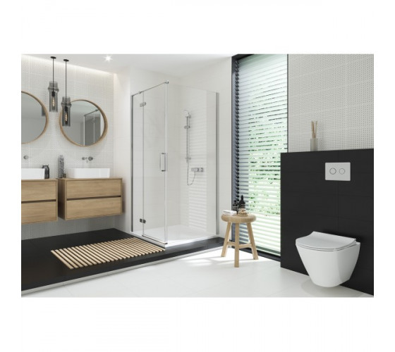 Душевая кабина Cersanit Jota 90x90 правая, прозрачное стекло, без поддона, (S160-002)