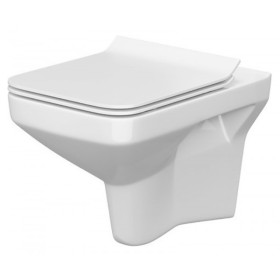  Унитаз подвесной COMO Clean On Cersanit  с сиденьем Slim Soft-Close (СЕТ 794), (K701-102)