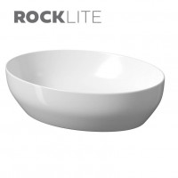 Умивальник на стільницю Cersanit Larga еліпс 50х38 см Білий (K677-002)