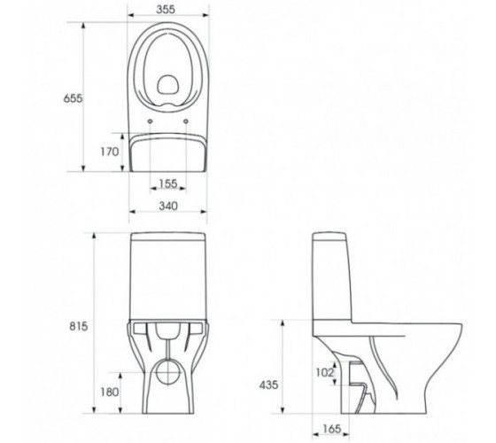 Унитаз-компакт Cersanit Moduo 675 CleanOn 43 011 (K116-037)