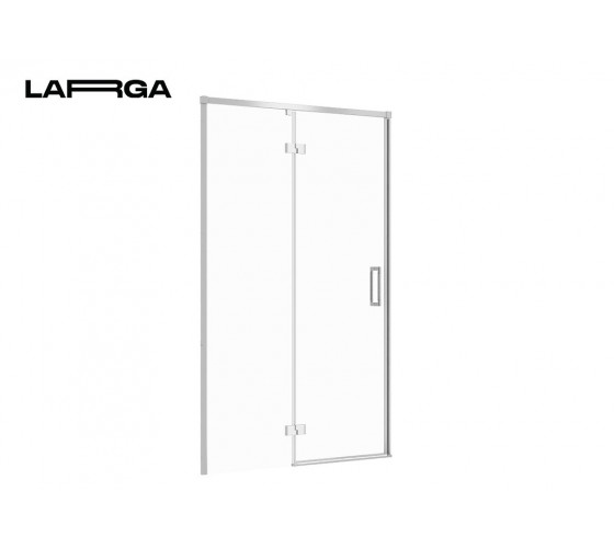 Душевые двери распашные Cersanit Larga 120х195 L, левая, профиль хром (S932-122)
