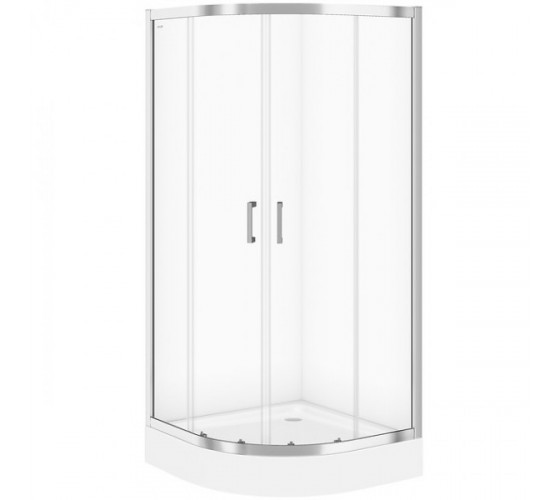 Душевая кабина полукруглая Cersanit Basic 90*90*190 см без поддона (S158-005)