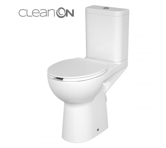 Унитаз-компакт Cersanit Etiuda 593 Clean On 011 без сиденья, (K100-387)