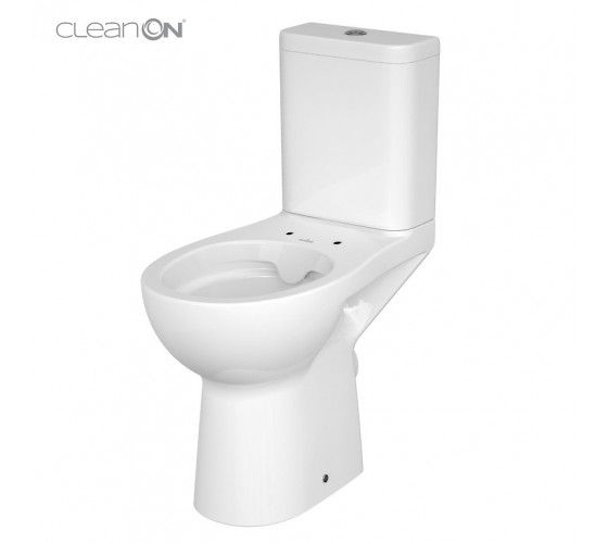 Унитаз-компакт Cersanit Etiuda 593 Clean On 011 без сиденья, (K100-387)