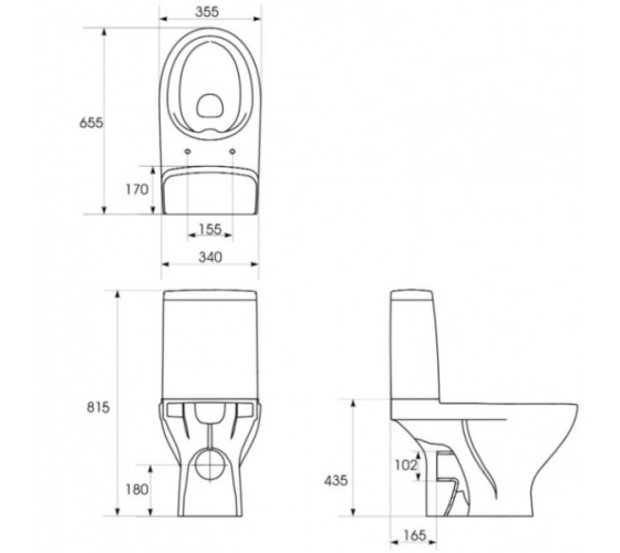 Унитаз-компакт Cersanit Moduo 670 CleanOn 43 010 (K116-029)