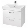 Тумба подвесная CERSANIT B387 Lara белая с умывальником Mille Slim 60 (S801-359)