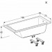 Ванна акрилова Kolo SUPERO 160x70, прямокутна, з ніжками (5342000)