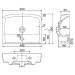 Умивальник меблевий Kolo Rekord 500x380 (K91952000)