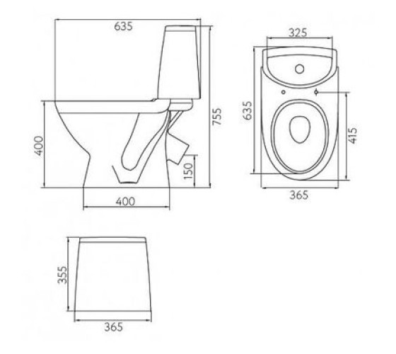 Унітаз-компакт Kolo Runa, косий випуск сидіння Duroplast Soft-Close (L89207000)