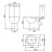 Унітаз-компакт Kolo Freja Premium сидіння Duroplast Soft-Close, косий випуск (L79046000)