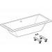Ванна акрилова Kolo SUPERO DUO 180x80, прямокутна, центральний злив, з ніжками (5363000)