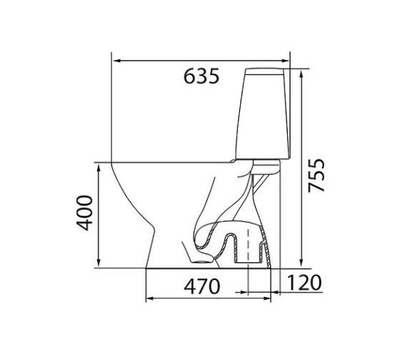 Унітаз-компакт Kolo Runa, нижнє підведення, з сидінням Soft Close (L89206200)