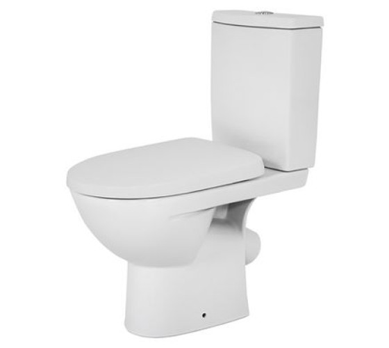Унитаз-компакт напольный Kolo STATUS, косой выпуск, нижний подвод, сиденье Duroplast Soft close (2395050UA)