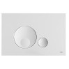 Кнопка для инсталяции OLI Globe, белая, механическая (152949)