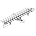 Линейный трап отрезной Prevex EasyLine Classic 350-770 мм решетка хром (EL-CLPL07A-003)