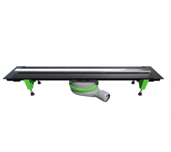 Линейный трап отрезной Prevex EasyLine Classic 350-770 мм решетка хром (EL-CLPL07A-003)