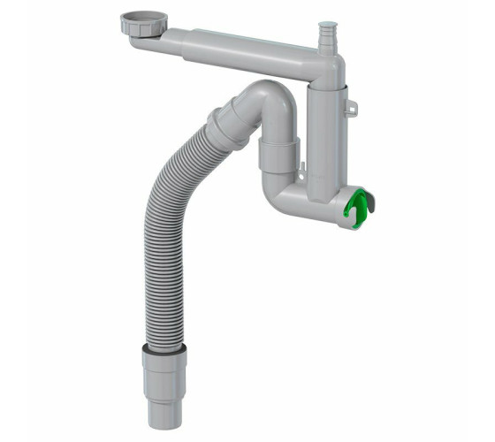 Сифон для мойки Prevex Smartloc с гофрой 41N03910