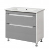 Тумба Юввис Valencia NEW grey ТНБ-2 Д 85 с умывальником Trio