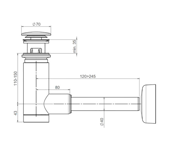 Сифон для умывальника EasyClean Prevex 1512412