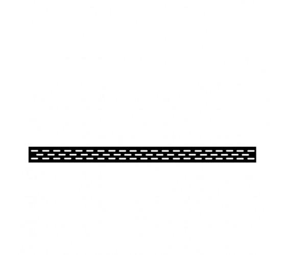 Трап для душа Waterway Stream 90 чёрный с решеткой Old Line (WSB900001N22)