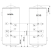 Бойлер Tesy Maxeau Ceramic 200 с теплообменником правый GCV 2005624C D06 S2RC (304831)