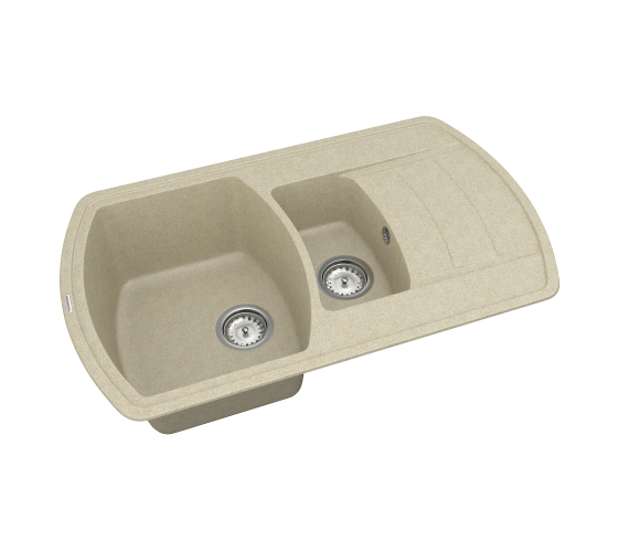 Кухонна мийка Vankor Norton NMP 04.86 Beige з сифоном