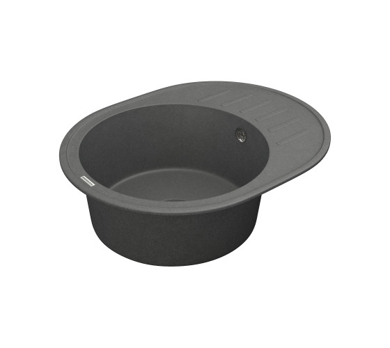Кухонна мийка Vankor Lira LMO 02.57 Black з сифоном