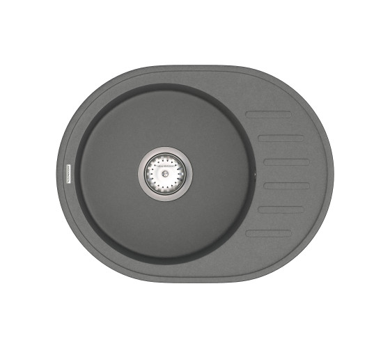 Кухонна мийка Vankor Lira LMO 02.57 Black з сифоном