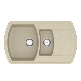 Кухонна мийка Vankor Norton NMP 04.86 Beige з сифоном