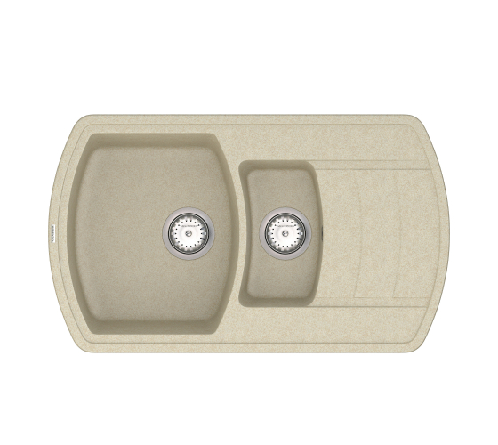 Кухонна мийка Vankor Norton NMP 04.86 Beige з сифоном
