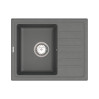 Кухонна мийка Vankor Lira LMP 02.55 Gray з сифоном