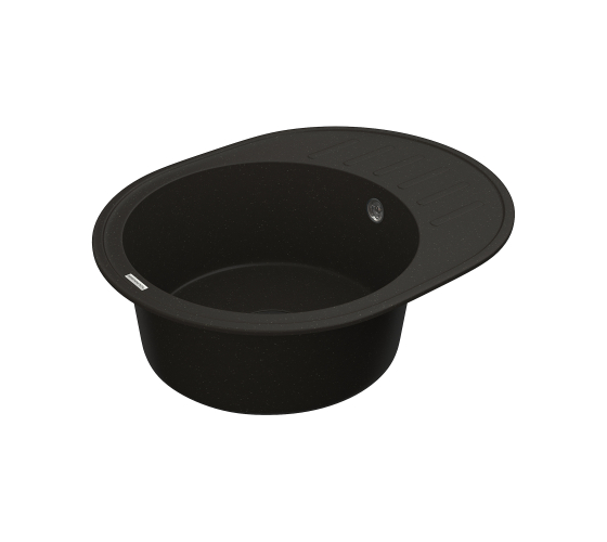 Кухонна мийка Vankor Lira LMO 02.57 Black з сифоном
