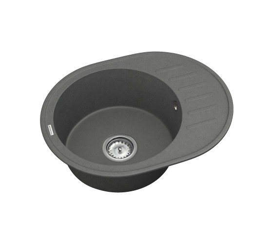 Кухонна мийка Vankor Lira LMO 02.57 Black з сифоном
