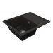 Кухонна мийка Vankor Lira LMP 02.55 Black з сифоном