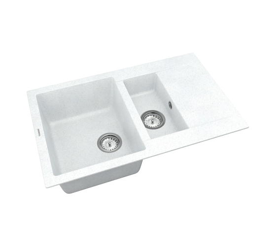 Кухонна мийка Vankor    Orman OMP 04.80 White stone з сифоном