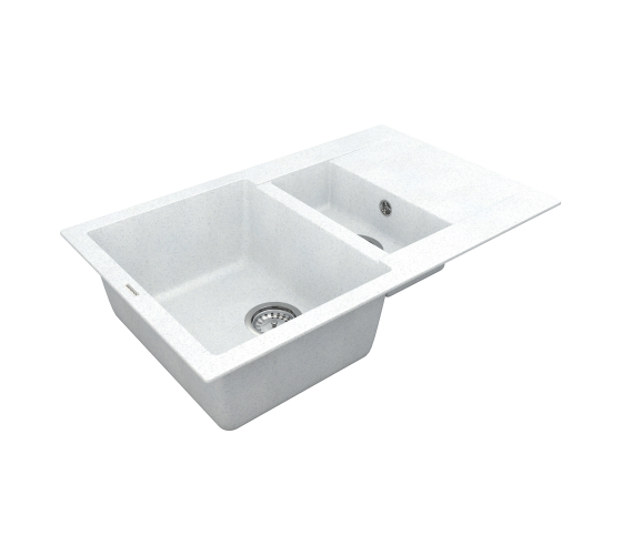 Кухонна мийка Vankor    Orman OMP 04.80 White stone з сифоном
