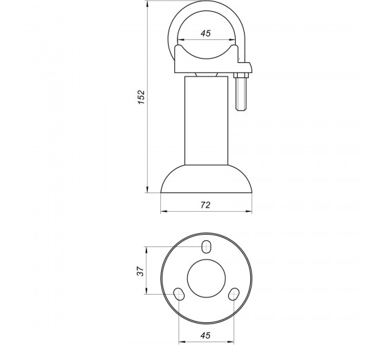 Ножка секционного радиатора CRISTAL NR-1014