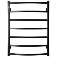 Полотенцесушитель UNIO LD W 700-500-7 BLK Лесенка Дуга  черный (21614)