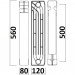 Радиатор биметаллический секционный QUEEN THERM 500/120 (кратно 10 секций)