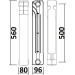 Радиатор биметаллический секционный QUEEN THERM 500/96 (кратно 10 секций)