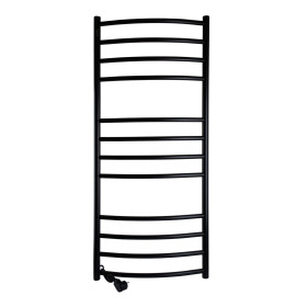 Рушникосушарка UNIO LDE EL 1200-500-12 BLK Драбинка Дуга Еліт електро чорна (21554)