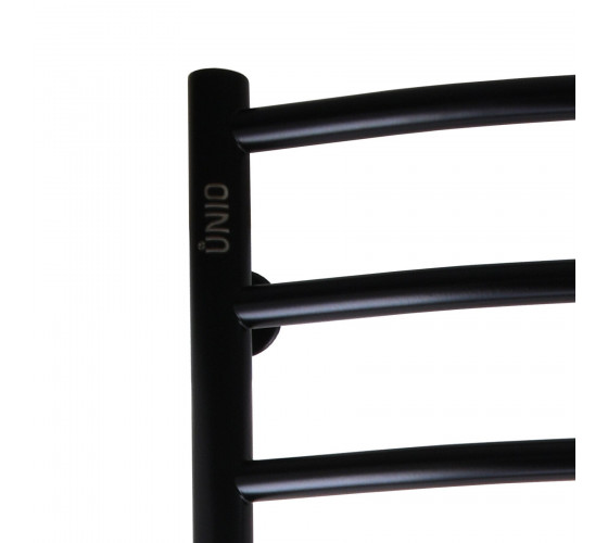 Полотенцесушитель UNIO LDE W 1200-500-12 BLK Лесенка Дуга Элит  черный