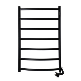 Рушникосушарка UNIO LD ER 700-500-7 BLK Драбинка Дуга електро чорна (21669)