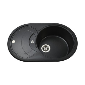 Кухонная мойка Globus Lux LUISE черный металлик 780х500мм-А0001