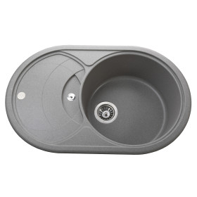 Кухонная мойка Globus Lux LUISE серый камень 780x500мм-А0005