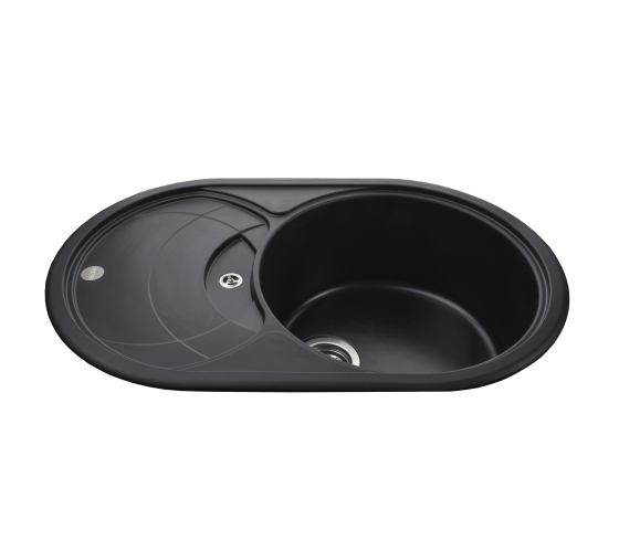 Кухонна мийка Globus Lux LUISE чорний 780х500мм-А0002