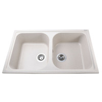 Гранітна мийка Globus Lux MALAREN  піщаний 860х500мм-А0004