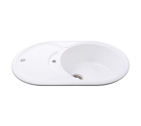 Кухонна мийка Globus Lux LUISE білий 780х500мм-А0007