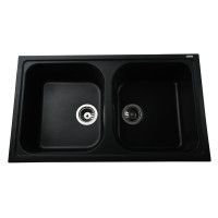 Кухонная мойка Globus Lux MALAREN черный 860х500мм-А0002